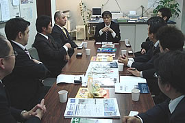 上海経済事情説明会：大村商工会議所青年部上海視察団一行